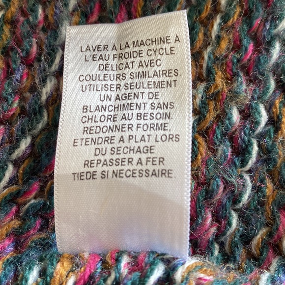 Melrose and Market long open front shawl collar cardigan rainbow pastels pinks - Picture 13 of 16